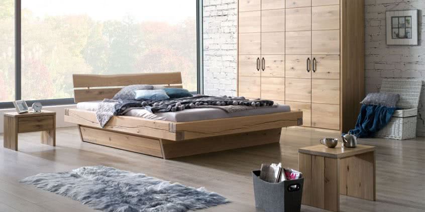 Sypialnia dla wymagających – dębowe meble w nowoczesnym stylu